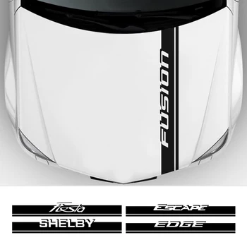 

Car Engine Bonnet Hood Trim Stickers For Ford Fiesta Mondeo Fusion Explorer Escape Shelby Edge Ecosport Kuga Mustang Accessories