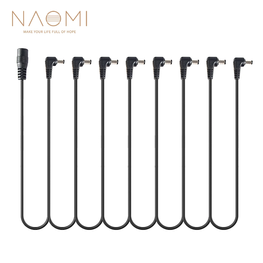 Аудиокабель NAOMI 8 Way гитарные эффекты педаль питания сплиттер кабель от 1 до