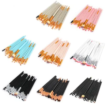 

Fashion Luxury 20PCS Makeup Brushes Kit Foundation Powder Blush Eyeshadow Concealer Lip Eye Make Up Brush Cosmetics Beauty Tools