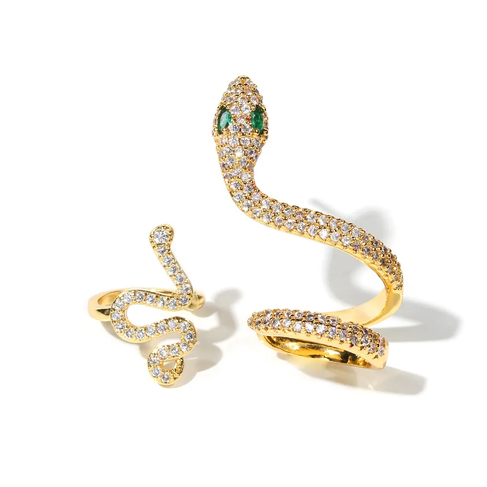 1 pcs Fashion Elegant Zircon Long Snake Clip Earrings for Women Girl Punk Crystal Wrap Ear Cuff Earring Jewelry Brincos