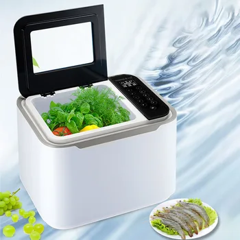 

Fruit and Vegetable Detoxification Machine Food Material Purifier Ultrasonic Sterilization Cleaning Machine Split Washing Basket