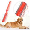 1PC Pet Dog Cat Hair Trimmer Comb Cutting Cut With 2 Blades Grooming Razor Thinning Hair Accessories 1