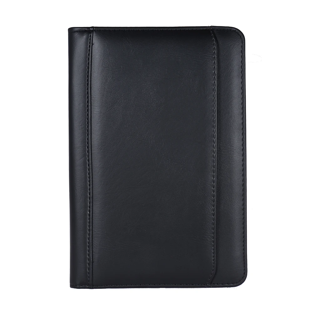 Portable Business Portfolio Padfolio Folder Document Case Organizer A5 PU Leather with Card Holder Memo Note Pad | Канцтовары для