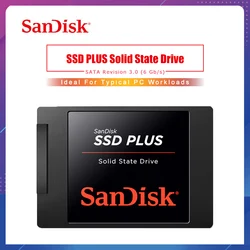 Sandisk disco rígido ssd sata iii, tamanho 120 ", 2.5 gb, 240gb, 1tb, 2tb, para laptop e notebook