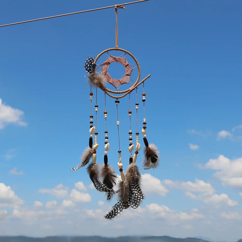 

Dream Catcher Wind Chimes Handmade Dreamcatcher Net for Wall Hanging Car Home Decor New Year Decor Gift