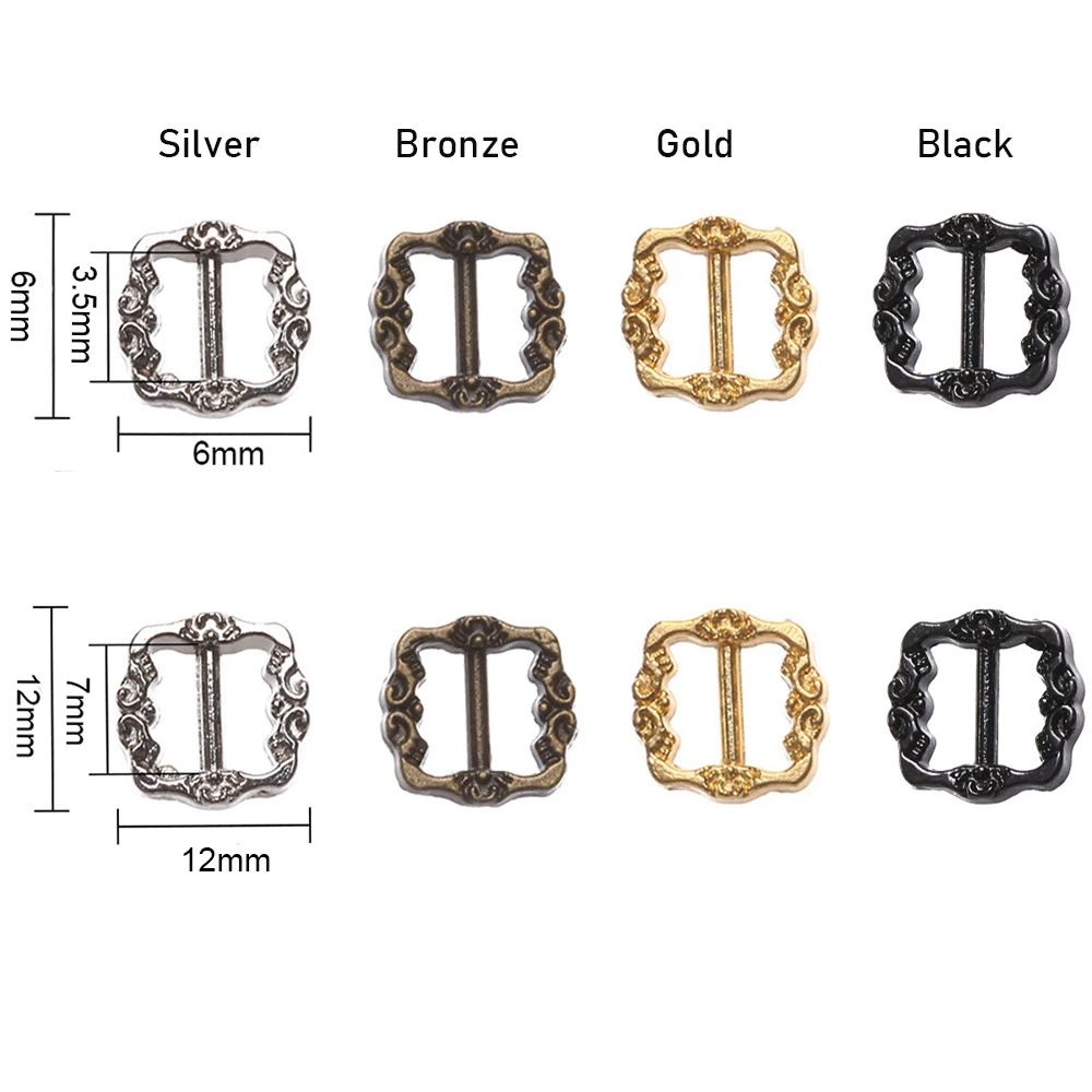 Plush Doll Accessories Doll Clothes Accessories Doll Accessories 20PCS Mini Ultra-small Diy Doll Button Tri-glide Pattern Belt Buckle Doll Bags Buckles For Shoes Clothes Craft Accessories