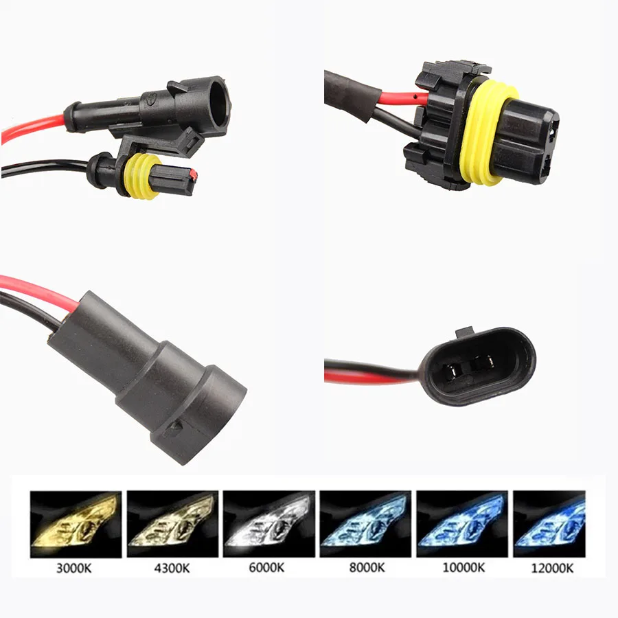 Ксеноновые фары HID 2 шт. 35 Вт H1 H3 H7 H8 H9 H11 HB3 HB4 881 детской H10 30000K 4300 3000 6000 автомобильные