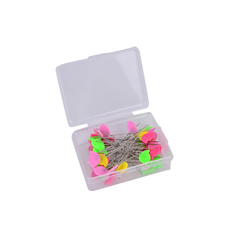 Style 3(50pcs) Лоскутный инструмент для вышивки цветок кнопка головы шпильки иглы для вышивания для DIY лоскутное инструмент Аксессуары для шитья - Цвет: Style 3(50pcs)