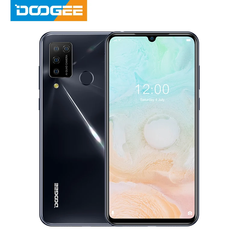 New DOOGEE N20 Pro Quad Camera Helio P60 Octa Core Moblie 6GB RAM 128GB ROM Global Version 6.3" FHD+ Android 10 OS Smartphone|Cellphones|   - AliExpress