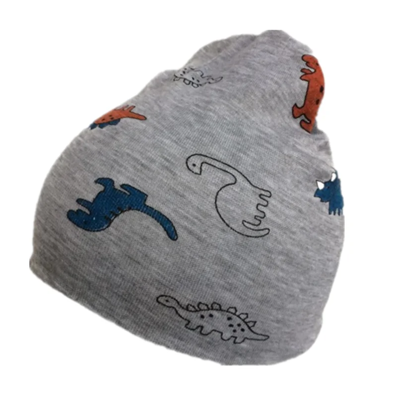 gray dinosaur Хлопковая шапка Кепка для новорожденных, шапочка, Детская шляпа для малышей, реквизит для фотосессии для новорожденных девочек и мальчиков, динозавр для детей 0-2 лет - Цвет: gray dinosaur