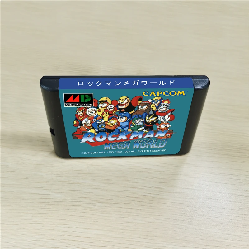 Игровой картридж Rockman Mega World - 16 бит MD для консоли MegaDrive Genesis | Электроника