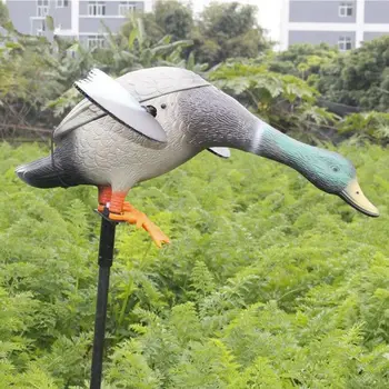 

Dc 6V/12V Remote Control Pe Mallard Decoy Hunting Duck With Magnet Spinning Wings