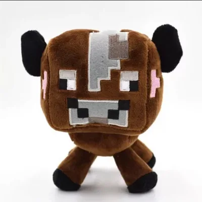 Серебристый Игра мультфильм кукла плюшевая игрушка кукла розовая свинья серая игрушка «волк» кукла Ручная Кукла Детская игрушка подарок Рождественский подарок - Цвет: Серебристый