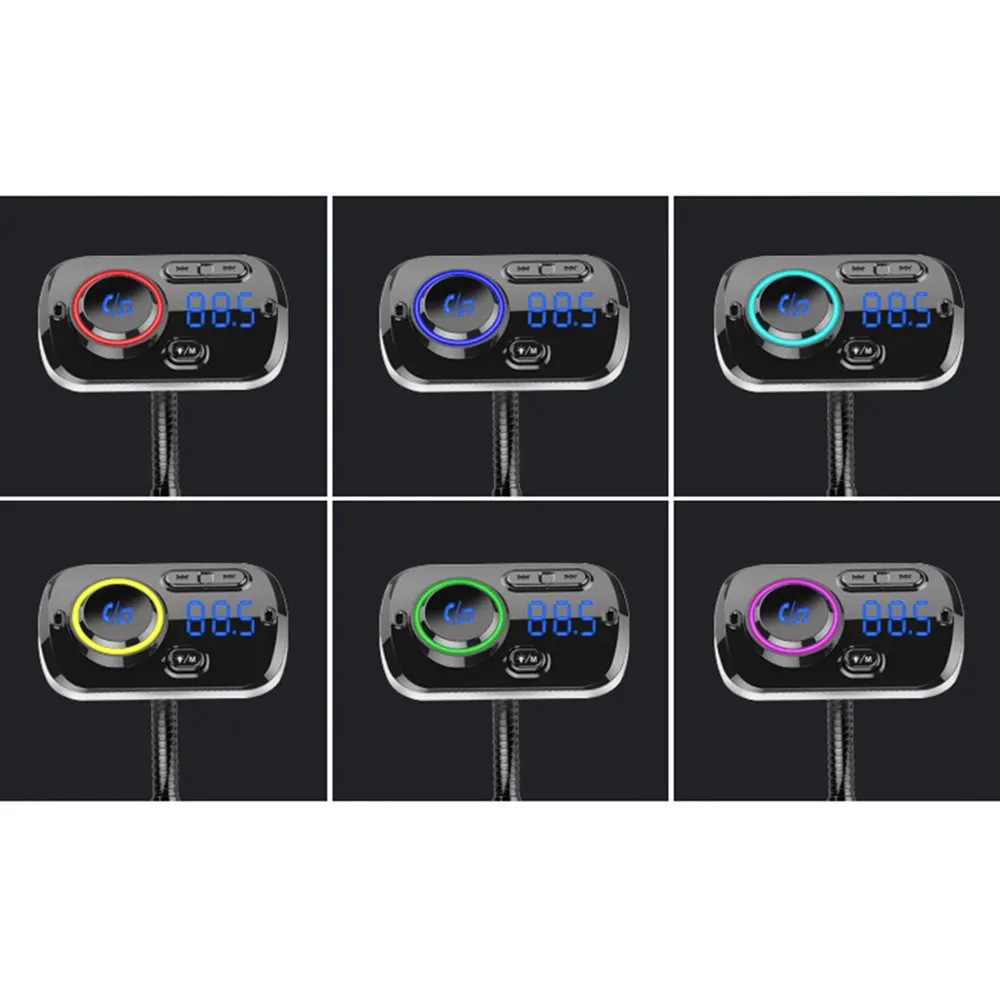 Vehemo Универсальный fm-передатчик Bluetooth автомобильное зарядное устройство QC 3,0 Dual USB BC49AQ TF карта аудио стерео музыка автомобильный телефон Hands Free
