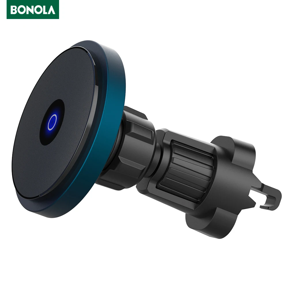 Bonola Magnetic Car Wireless Chargers For iPhone12/12 Pro/12 Mini/12 Pro Max Magsafe Fast 15W Wireless Car Charger Phone Holder