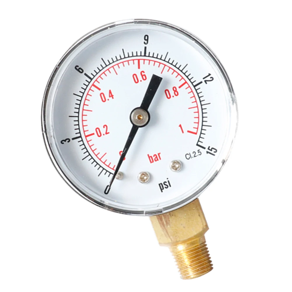 0-15psi 0-1bar пневматический гидравлический манометр давления воды масла воздуха тест давления для горнодобывающей измерения радиальный манометр