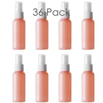 

36Pcs Empty Spray Bottle Portable Refillable Plastic Fine Mist Perfume Container for Essential Oils Travel Perfumes 50ml