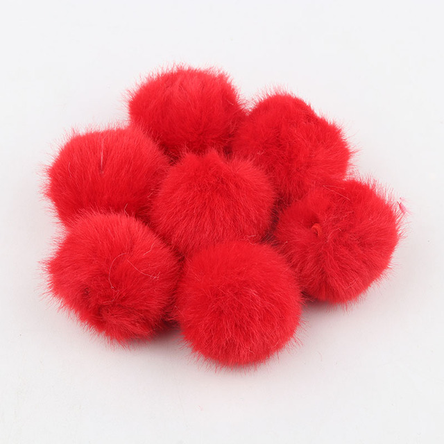 Pom Ball 25mm 35mm Imitation Fur Mink Pompoms 2.5cm 3.5cm Lovely Fluffy Pompon DIY For Garment Scarves Sewing Supplies