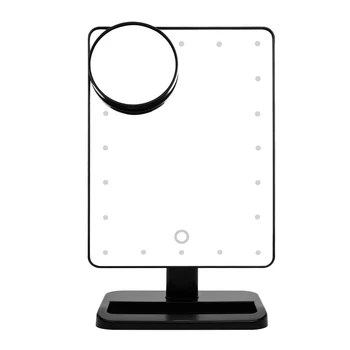 

20 LED Light Touch Screen Make-up Mirror Cosmetic Stand Mirror 10X Magnifying