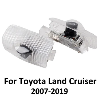 

2Pcs For Toyota Land Cruiser 2019 2018 2017 2016 2015 2014 2013 2012 2011 - 2007 Car Door Welcome Light Projector Laser Lamp