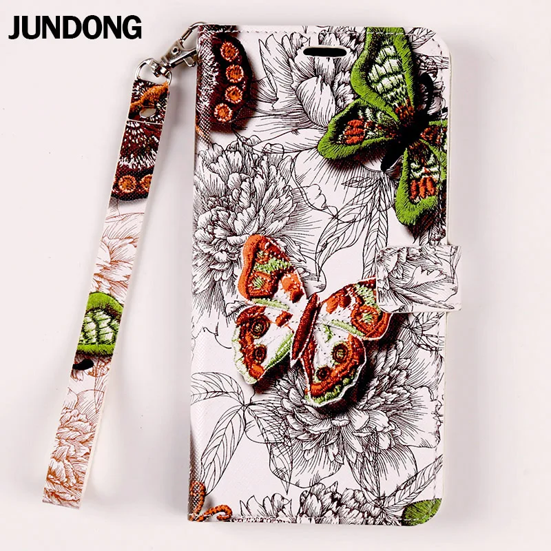 

Flip Phone Case PU butterfly texture three card Phone Case For OnePlus 6 6T 7 7 Pro Phone back cover