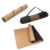 Jusenda 183X68cm Natural Cork TPE Yoga Matt For Fitness 5mm Sport Mats Pilates Exercise Non-slip Yoga matt With Position Body Line