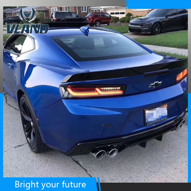 Задний фонарь для Chevrolet Camaro задний светильник s 2015 2016 2017 с движущейся поворотной