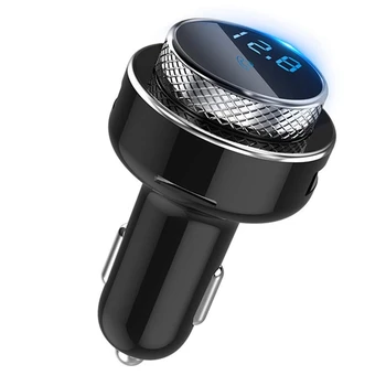 

QC 3.0 Fast USB Charger Car Bluetooth 5.0 FM Transmitter Hands Free Wireless TF / U Disk MP3 o Player Car Accessories