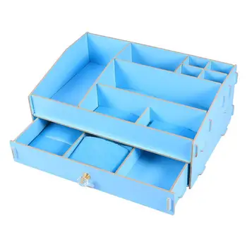 

1 Pc Cosmetics Box Drawer Type Wooden Sturdy Storage Organizer Case for Women Ladies Girls