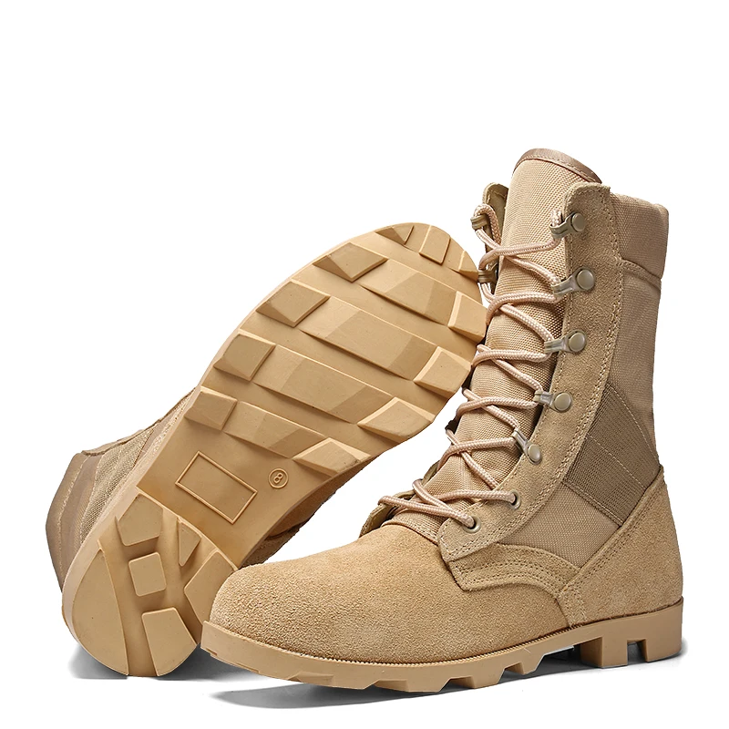 

Men High Quality Brand Military Leather Boots Special Force Tactical Desert Combat Men's Boots Outdoor Shoes Ankle Boots C4
