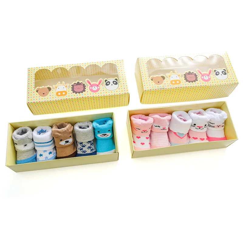 

Cross Border for Gift Box Baby BABY'S Socks 0-12 Month Children's Socks Cotton Breathable Children's Socks Manufacturers Direct