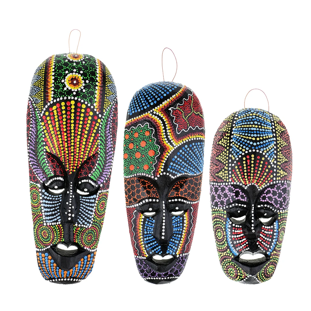 African Mask Wall Hanging Mask Resin Face Mask Tribe Mask Home Shop Decor