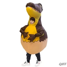 Надувной костюм динозавра и яйца для костюмированной вечеринки; детский наряд для рождественской вечеринки