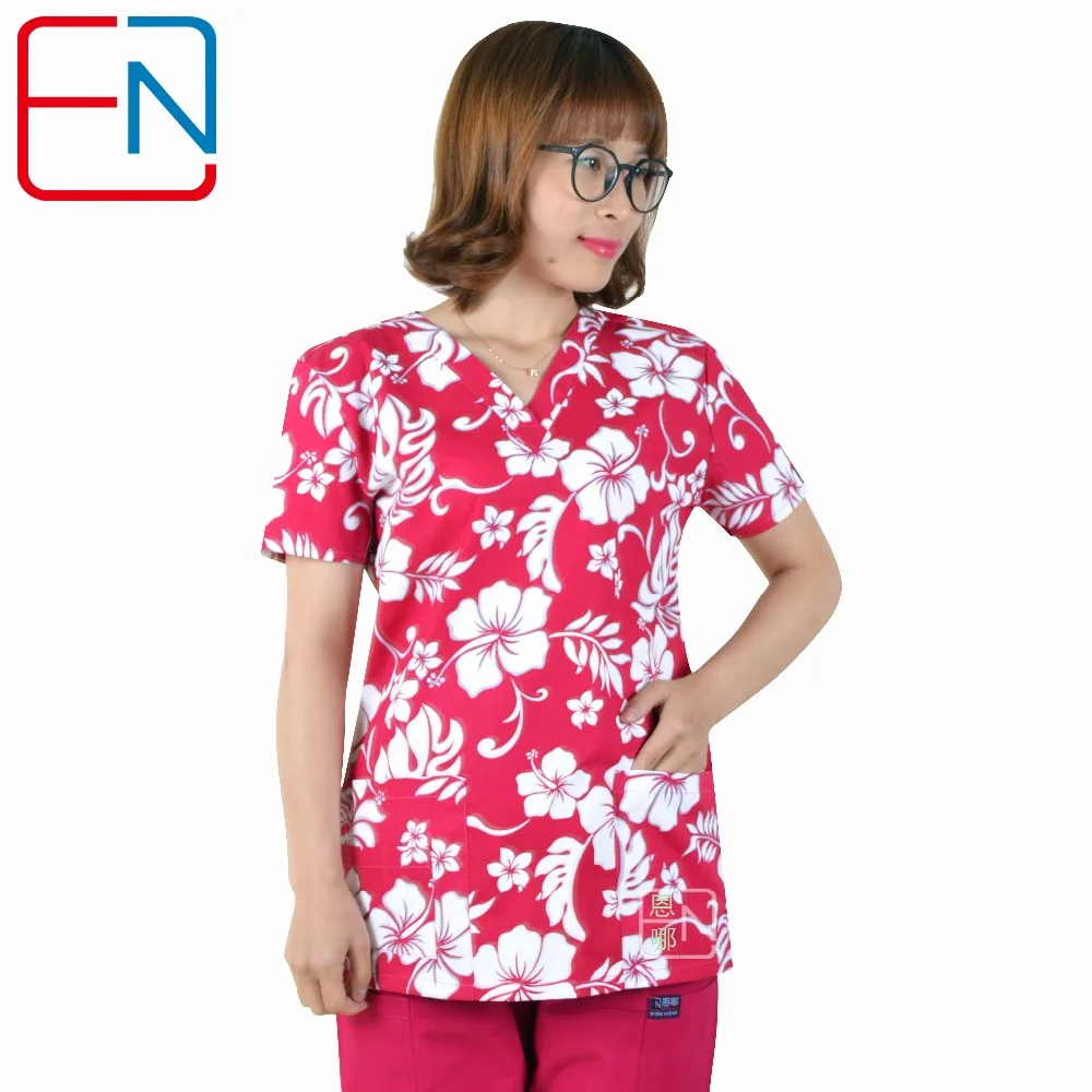 

Scrub tops in 100% cotton ,women scrub tops,women scrub uniforms