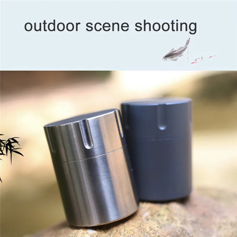 

Titanium Alloy Tea Coffee Waterproof Bottles Canister Medicine Seal Capsule Bottle EDC Outdoor Camping Tool