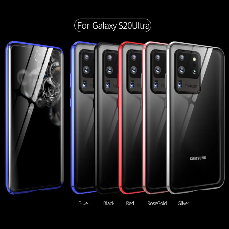 Magnetic Metal Glass S20 Plus Case For Samsung S20 Ultra Case Two Side Glass S20 Cover S20+ Coque For Galaxy S20 Plus Funda Case Magnetic Metal Glass S20 Plus Case For Samsung S20 Ultra Case Two Side Glass S20 Cover S20+ Coque For Galaxy S20 Plus Funda Case