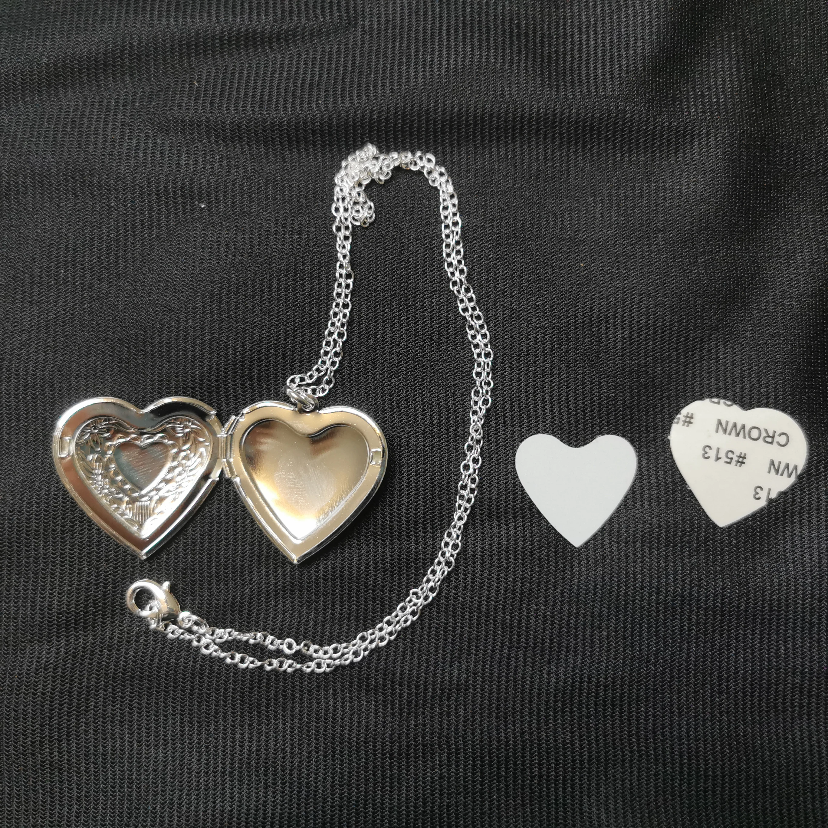 8pcs/lot Free shipping sublimation blank Heart-shaped metal necklace for consumables Heat Transfer printing DIY gifts 8pcs lot free shipping sublimation blank heart shaped metal necklace for consumables heat transfer printing diy gifts