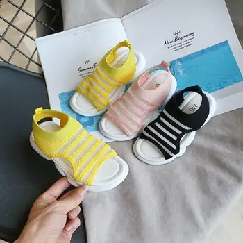 

2020 New Fashion Sandals Little Girl Boy Soft Bottom Beach Shoes Non-Slip Children's Shoes Kids Casual Sandals Wholesale