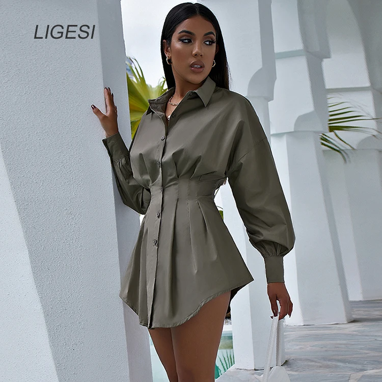 Sexy V Neck White Tunic Dress Pleated Summer Women Long Sleeve Shirt Dress Female Ruffle Party Mini Dresses Elegant Sexy V Neck White Tunic Dress Pleated Summer Women Long Sleeve Shirt Dress Female Ruffle Party Mini Dresses Elegant