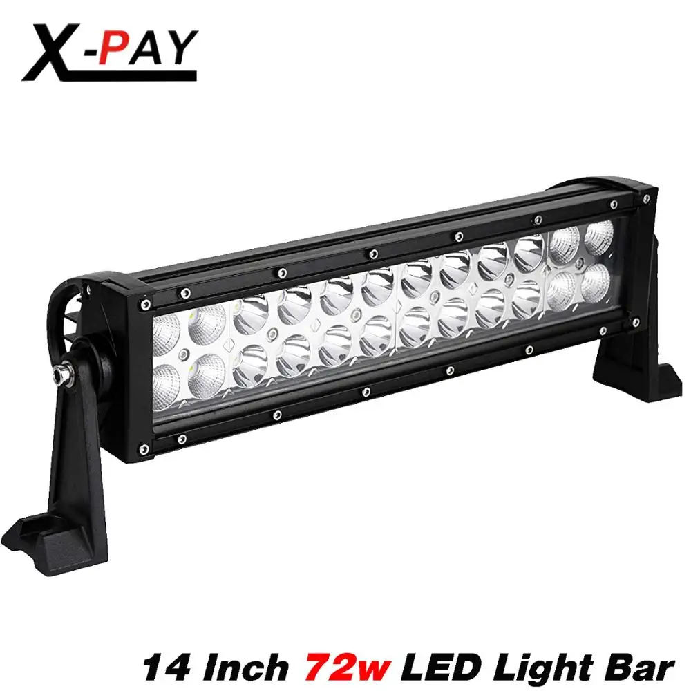 

14inch 72W Led Work Light Spot Flood Combo Led Pod Light Offroad Light Led Fog Light Truck Light Driving Light Boat Light Truck