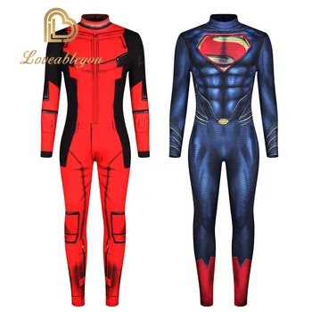

Anime Superman :Man of Steel 2 Clark Kent Cosplay Costumes Superhero Superman Adults Zentai Jumpsuits Cloak Bodysuits Suit