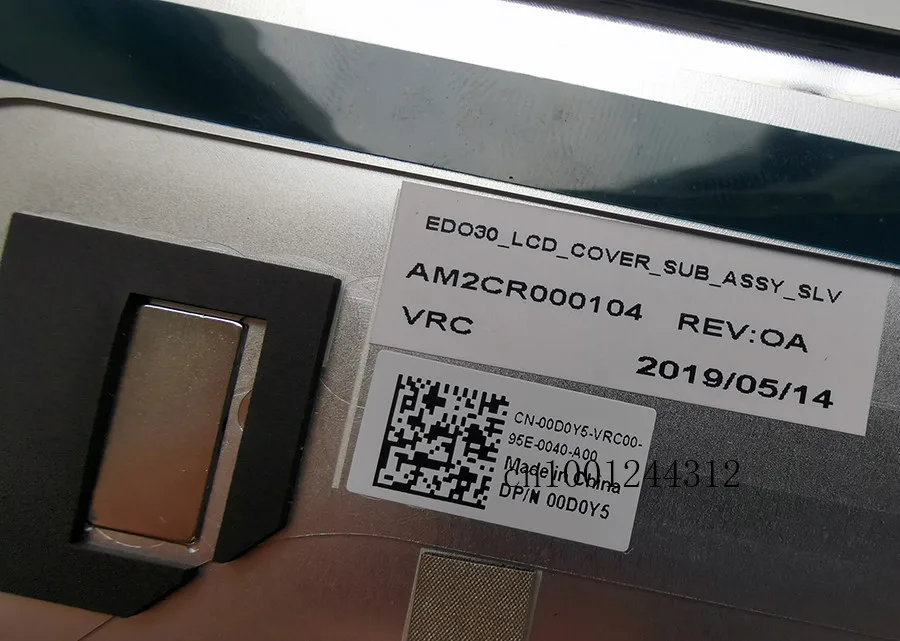 Для Dell xps13 9380 ЖК-задняя крышка с верхней крышкой 00D0Y5 белый