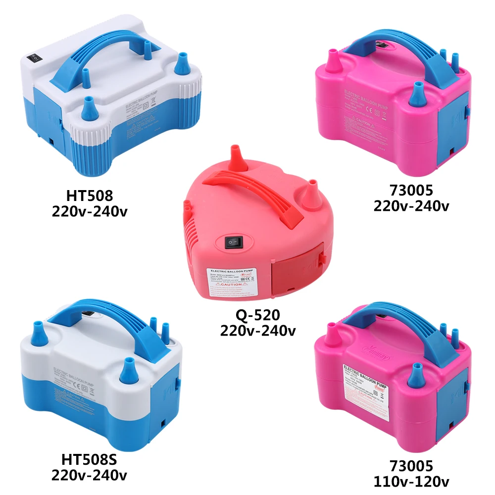 

Double Hole AC Portable Electric Balloon Inflator Pump EU/US Plug Two Nozzle Air Blower Balloon Pump