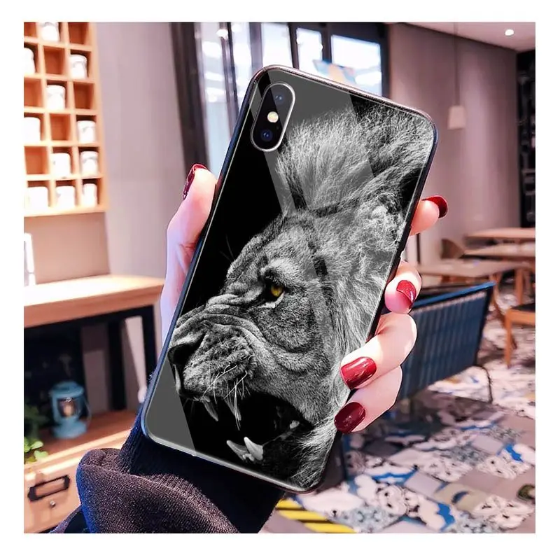 Lion on the African steppe