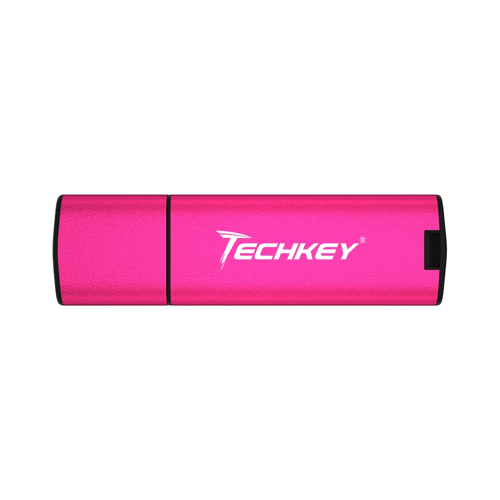 Rose red Флеш-накопитель Techkey, 64 ГБ, 32 ГБ, 4 Гб, цветной usb накопитель, 128 ГБ, Высококачественная карта памяти, флешка, 256 ГБ, дисковое устройство - Цвет: Rose red