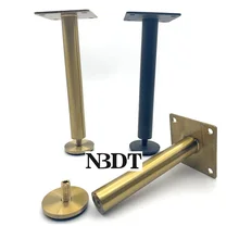 4 шт./лот, матовый черный титан, золото, нержавеющая сталь, тонкий стебель, мебель для шоу, шкаф, ноги, ноги с выравнивателем