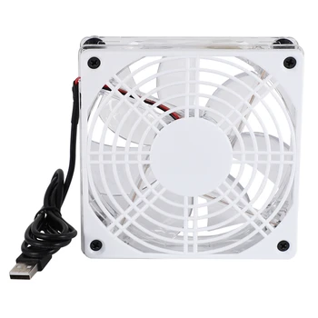 

New Usb 5V Led Cooling Fan Wifi Router Holder Cooler Tv Set-Top Box Support Heatsink Fan For Computer/Pc Pet Box Radiator