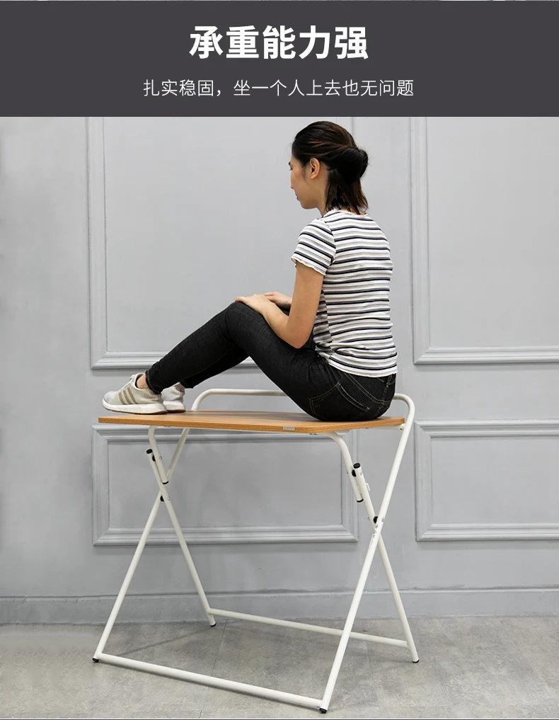 Folding table portable simple desk home learning desk small table folding outdoor dining table