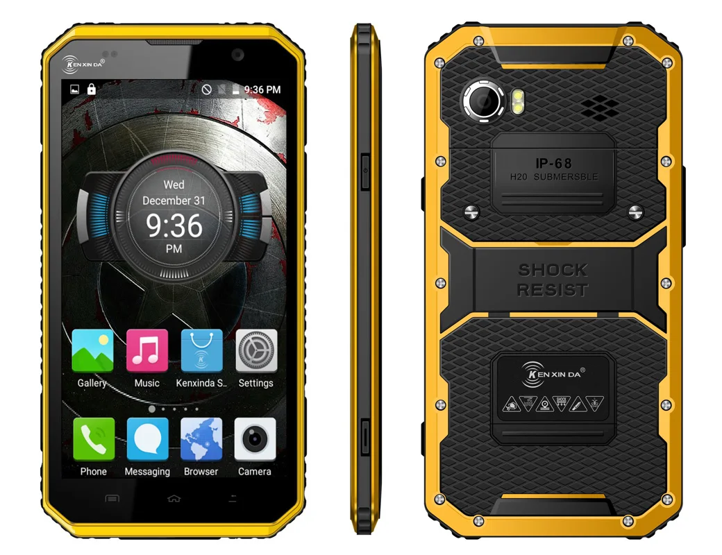 

kenxinda W9 IP68 ultra thin Slim Waterproof phone Mobile Shockproof 4G LTE MTK6753 8 Octa Core 6" Android Rugged Smartphone
