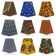 Wholesale Price! High Quality African Prints Fabric Ankara Wax Real Wax Nigerian Original Dutch Wax 6 Yards/pcs Cotton